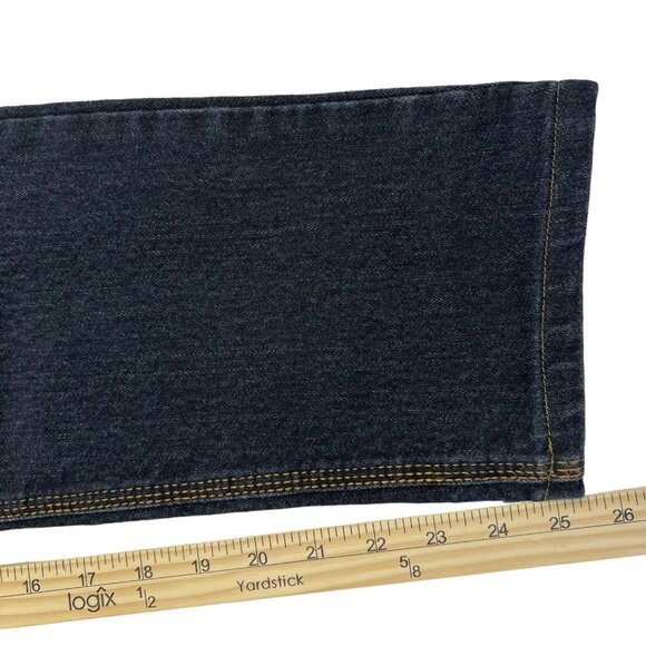 Alini PCK Jeans Women's Denim Jeans Size 33 Stretch Mid Rise Slim Leg Navy - Picture 10 of 12